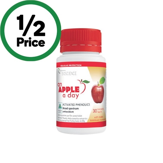 An Apple a Day Activated Phenolics Antioxidant Tablets Pk 30~