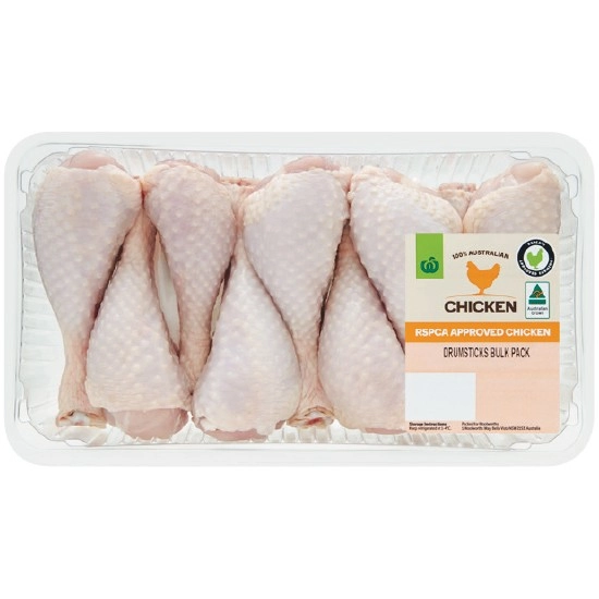 Australian Fresh RSPCA Approved Chicken Drumsticks Bulk Pack