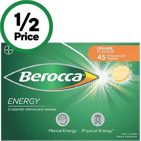 Berocca Effervescent Tablets Pk 45~