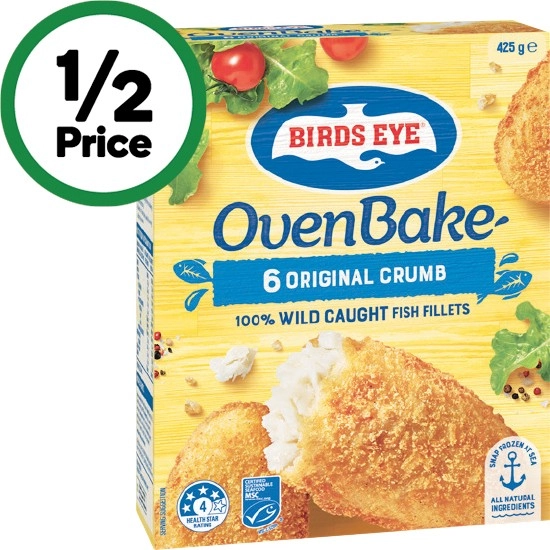 Birds Eye Oven Bake Fish 425g – From the Freezer