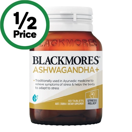 Blackmores Ashwagandha+ Tablets Pk 60~