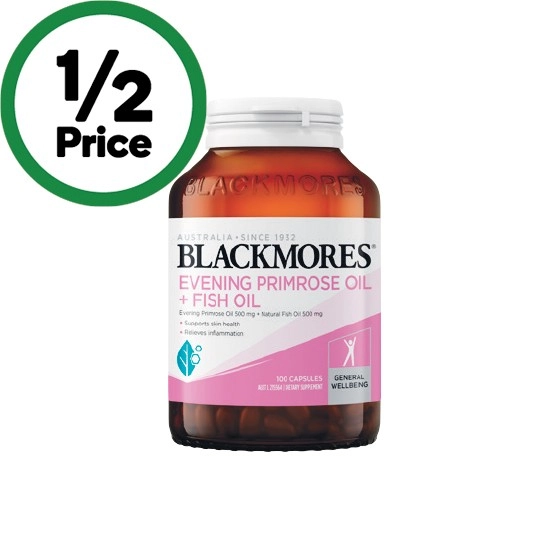 Blackmores Evening Primrose Oil + Fish Oil Capsules Pk 100~