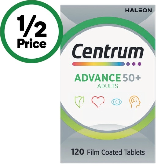 Centrum Advance 50+ Multivitamin Tablets Pk 120~