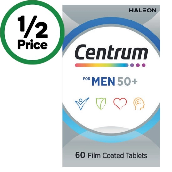 Centrum for Men 50+ Multivitamin Tablets Pk 60~