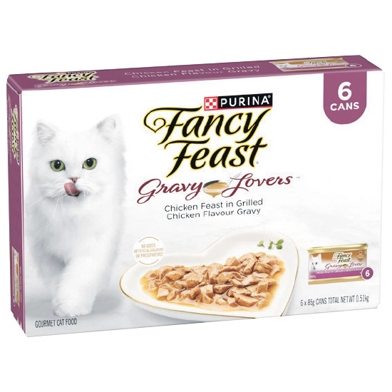 Fancy Feast Wet Cat Food Pk 6 x 85g