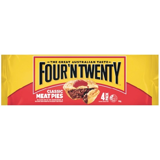 Four’N Twenty Traditional Pies 700g Pk 4