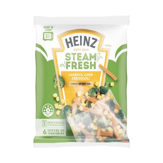 Heinz Steam Fresh Vegetables 450g – From the Freezer