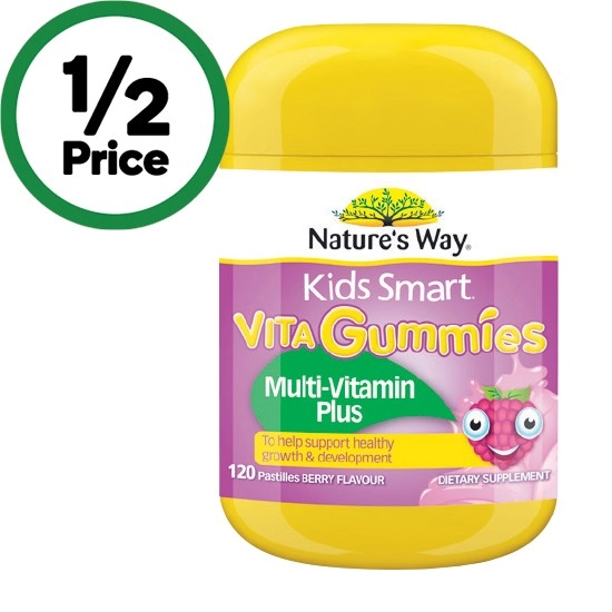 Nature’s Way Kids Smart Vita Gummies Multivitamin Plus Pk 120~