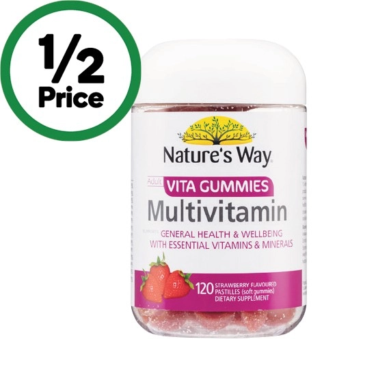 Nature’s Way Vita Gummies Adults Multivitamin Pk 120~