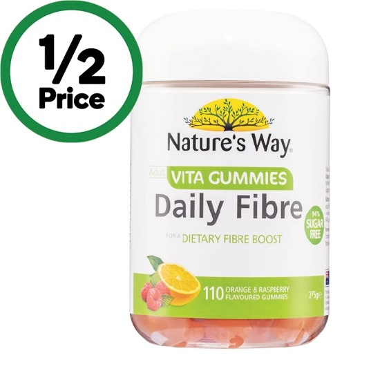 Nature’s Way Vita Gummies for Adults Daily Fibre Pk 110~