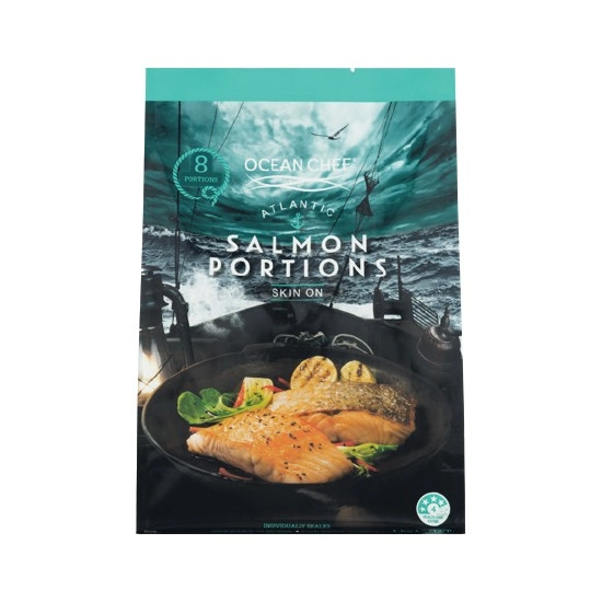 Ocean Chef Atlantic Salmon Portions Skin On 1 kg – From the Seafood Freezer