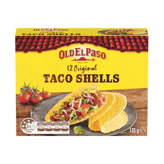 Old El Paso Taco Shells 135g