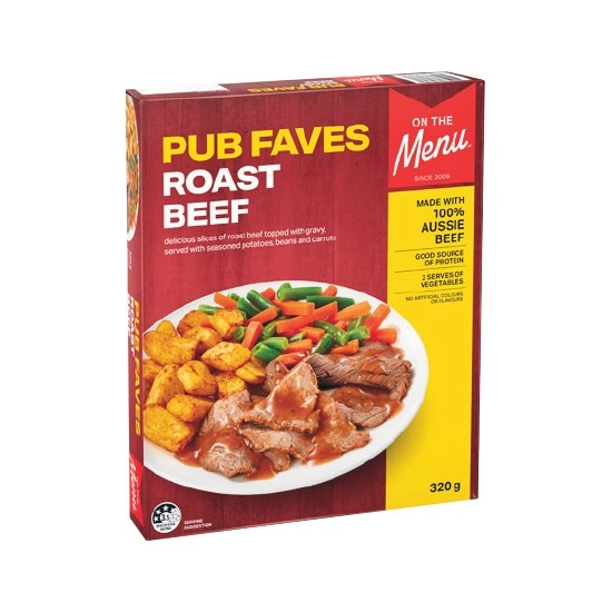 On The Menu Frozen Meals 320g