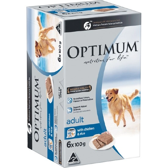 Optimum Wet Dog Food Pk 6 x 100g