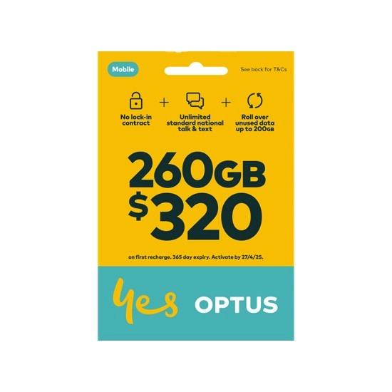 Optus $320 Prepaid SIM Starter KitΔ