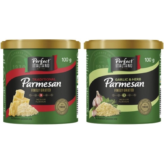 Perfect Italiano Finely Grated Parmesan Varieties 100g