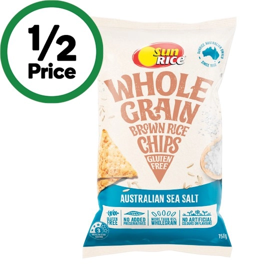 SunRice Brown Rice Chips 150g – From the Health Food Aisle