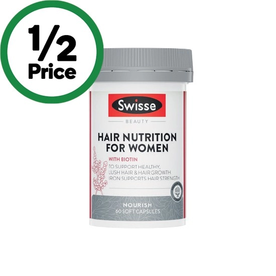 Swisse Ultiboost Hair Nutrition for Women Capsules Pk 60~