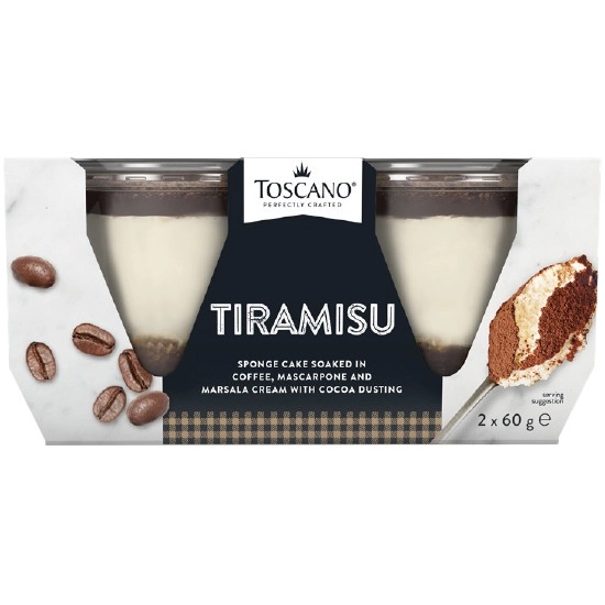 Toscano Tiramisu or Choc Mousse Pk 2