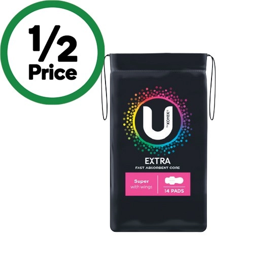 U by Kotex Extra Pads Pk 8-14