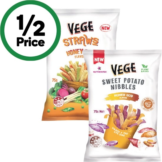 Vege Sweet Potato Nibbles or Straws 75g – From the Health Food Aisle