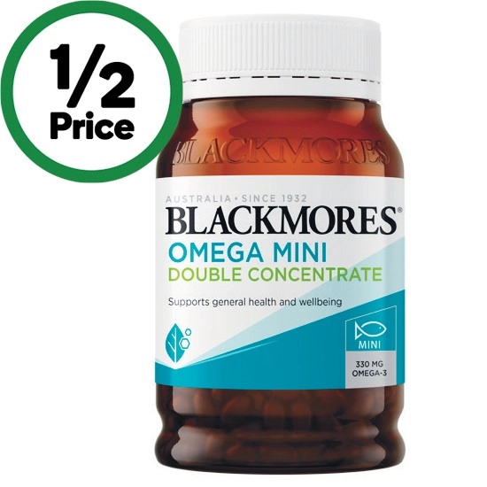 Blackmores Omega Mini Double Concentrate Capsules Pk 400~