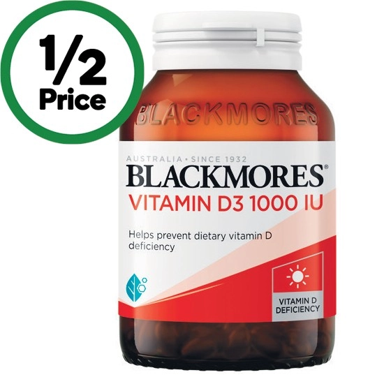 Blackmores Vitamin D3 1000IU Capsules Pk 200~