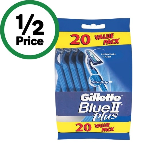 Gillette Blue Disposable Shaving Razor Pk 20