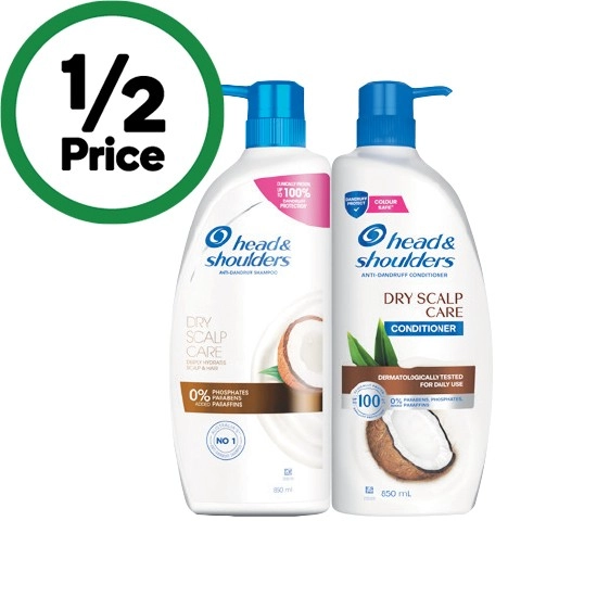 Head & Shoulders Shampoo or Conditioner 850ml