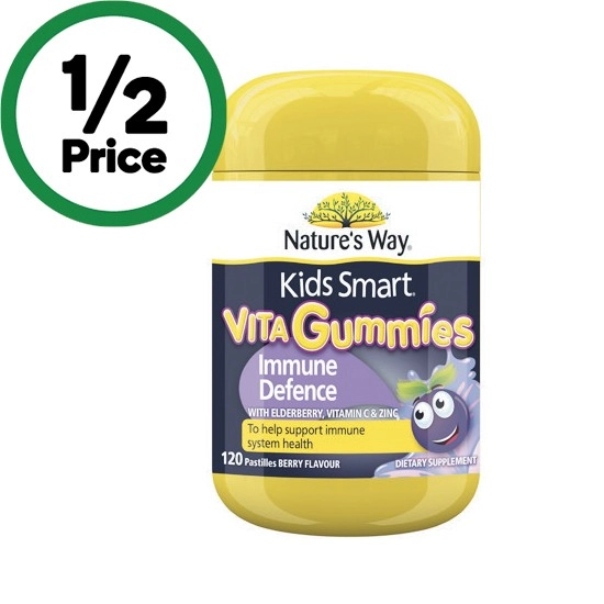 Nature's Way Kids Smart Vita Gummies Immune Defence Pk 120~