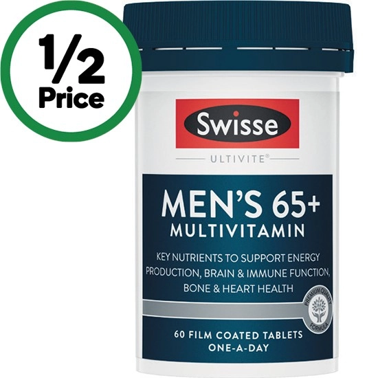 Swisse Ultivite Multi Mens 65+ Tablets Pk 60~