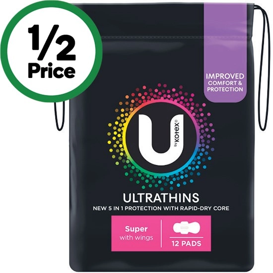 U by Kotex Ultrathins Pads Pk 8-14