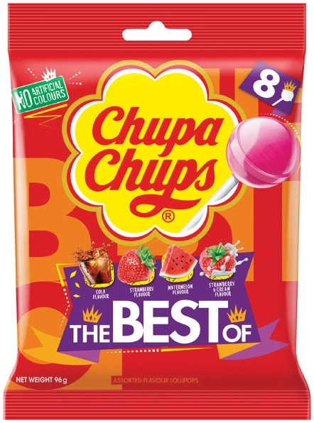 Chupa Chups The Best Of Lollipops Share Bag 8 Pack