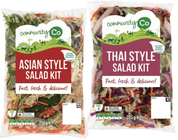 Community Co Asian Style Salad Kit 250g or Thai Style Salad Kit 285g