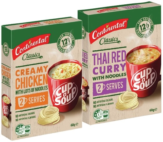 Continental Cup A Soup 2 Serve Selected Varieties