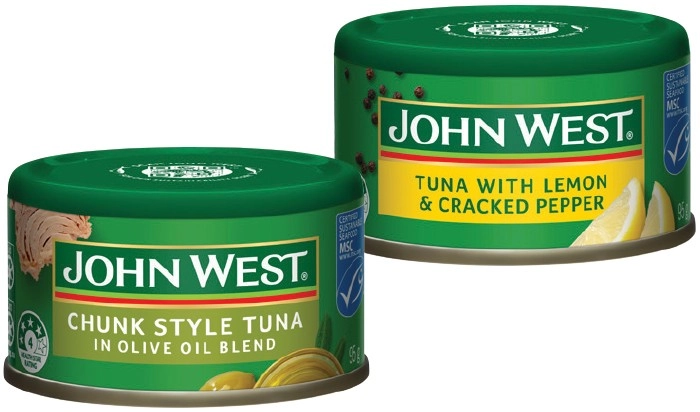 John West Tuna 95g Selected Varieties