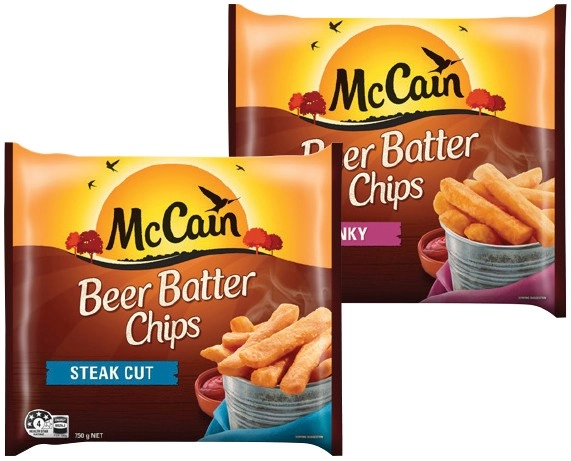 McCain Beer Batter Chips or Wedges 750g Selected Varieties