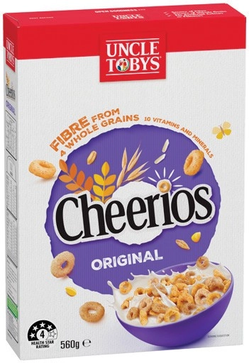 Uncle Tobys Cheerios 450‑560g Selected Varieties