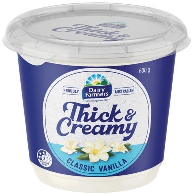 Dairy Farmers Thick & Creamy Yoghurt 550‑600g Selected Varieties