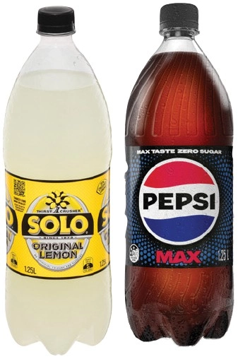 Pepsi or Solo 1.25 Litre Selected Varieties