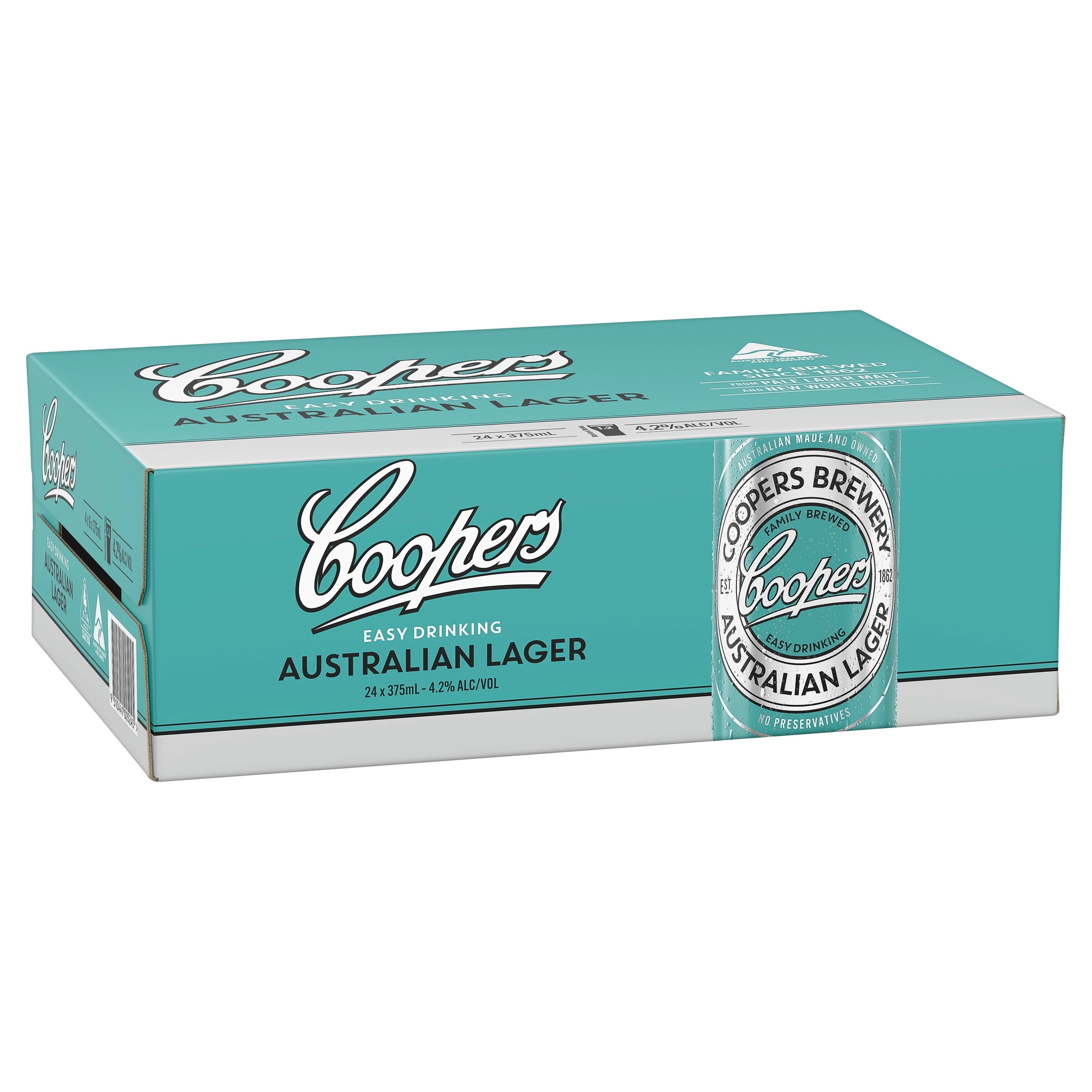 Coopers Australian Lager Cans 24x375ml