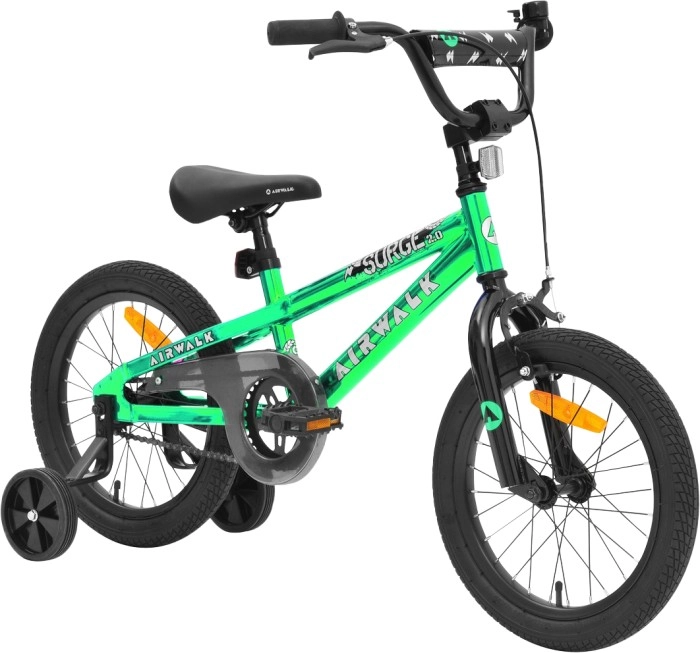 Airwalk Electro 40cm Bmx Metallic Green & Black Bike