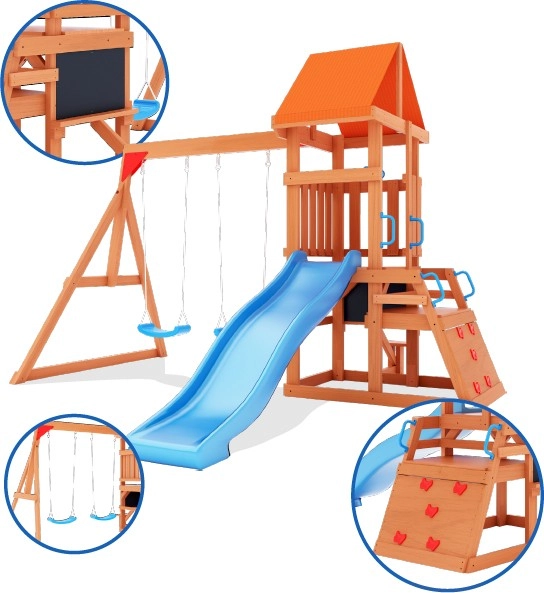 Backyard Blitz Deluxe Wooden Playcentre