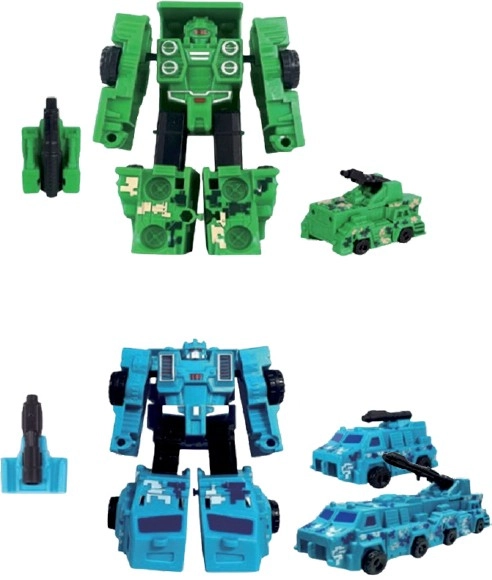 Galactic Titans Transformable Robot Blue & Green - Assorted