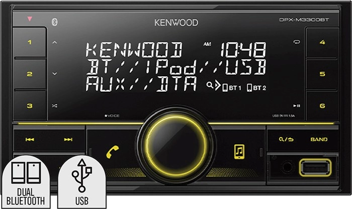 Kenwood 2DIN Digital Media Bluetooth Receiver