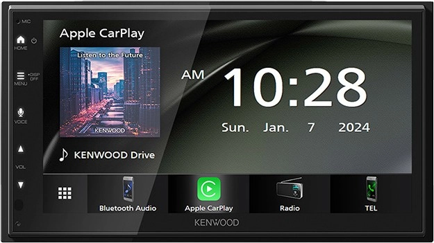 Kenwood 6.8” AV Head Unit with Apple Carplay & Android Auto & Reverse Camera