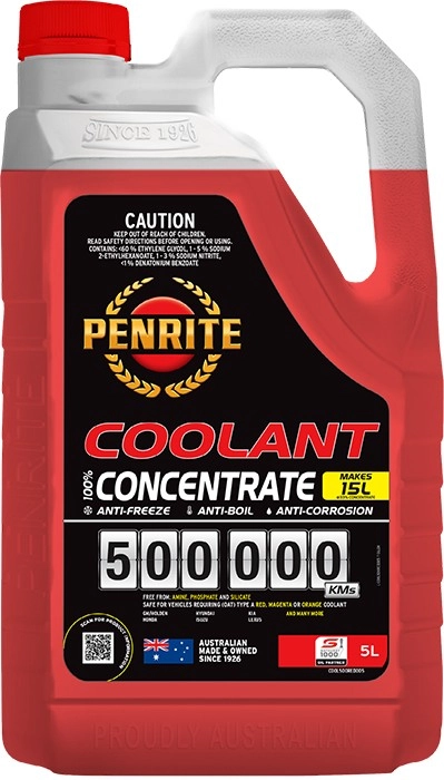 Penrite Engine Coolant Red Concentrate 500,000KM