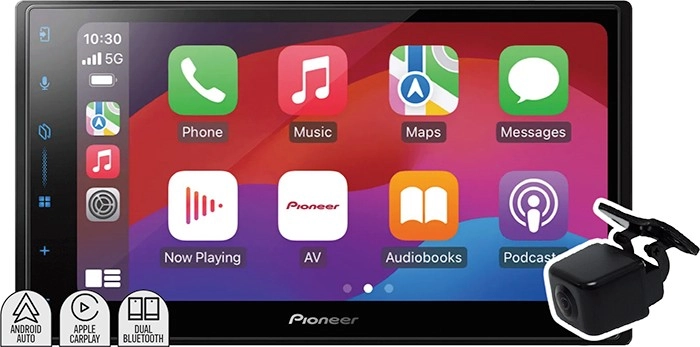 Pioneer 6.8” Head Unit Wireless AV Receiver and Reverse Camera