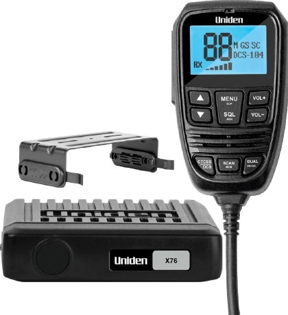 Uniden 5W 80CH Heavy Duty Compact UHF CB Radio with Remote Speaker Mic