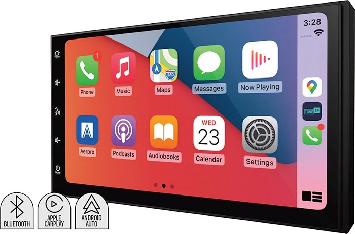 US Audio 7” Wireless Apple Carplay and Android Auto Multimedia Receiver